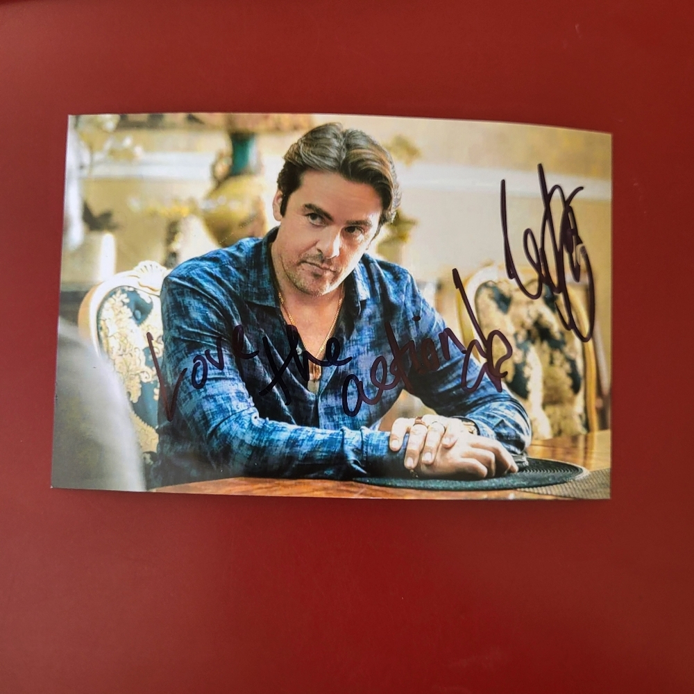 Vincent Piazza Tulsa King Hand Signed 4x6 Autograph Boardwalk Empire L